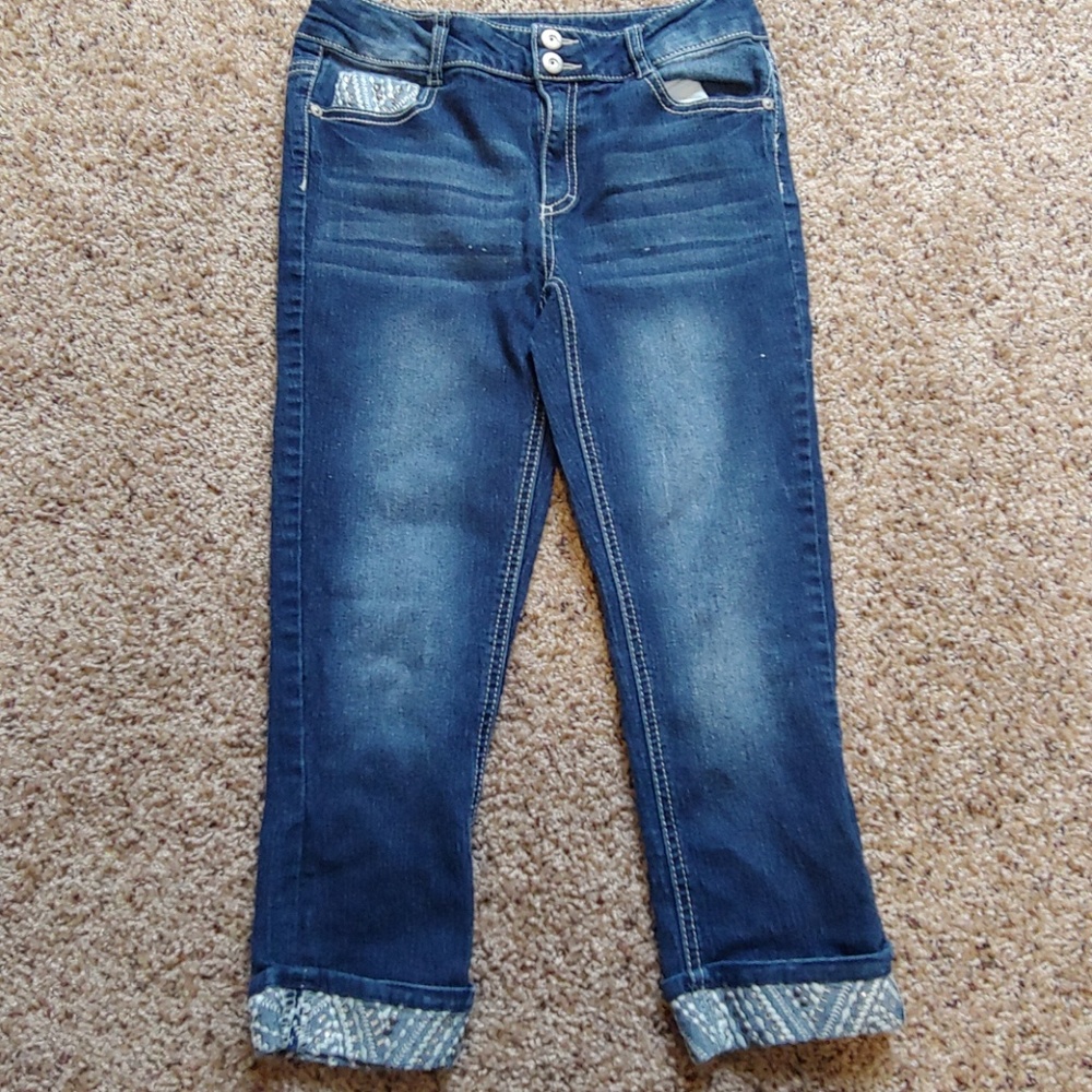 Kids denim capris